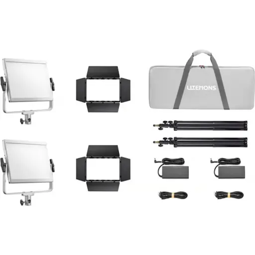 [6952344238059] Godox Litemons LP600Bi Bi-Color LED Light Panel (2-Light Kit) LP600Bi K2