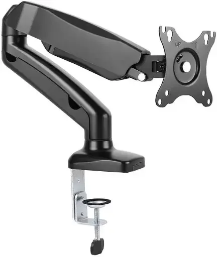 [4000539224607] Skill Tech Single Monitor Pole-Mounted Gas Spring Monitor Arm Fits Most 17"-32" Monitor SH130 C012