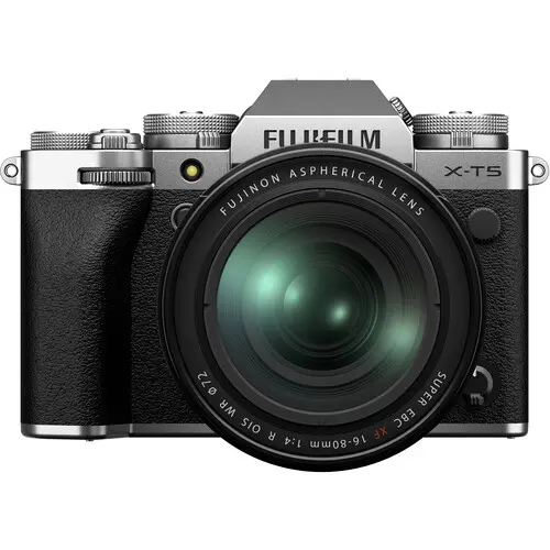 [4547410486544] FUJIFILM X-T5 Mirrorless Camera with 16-80mm f/4 Lens Silver Argent 16953900