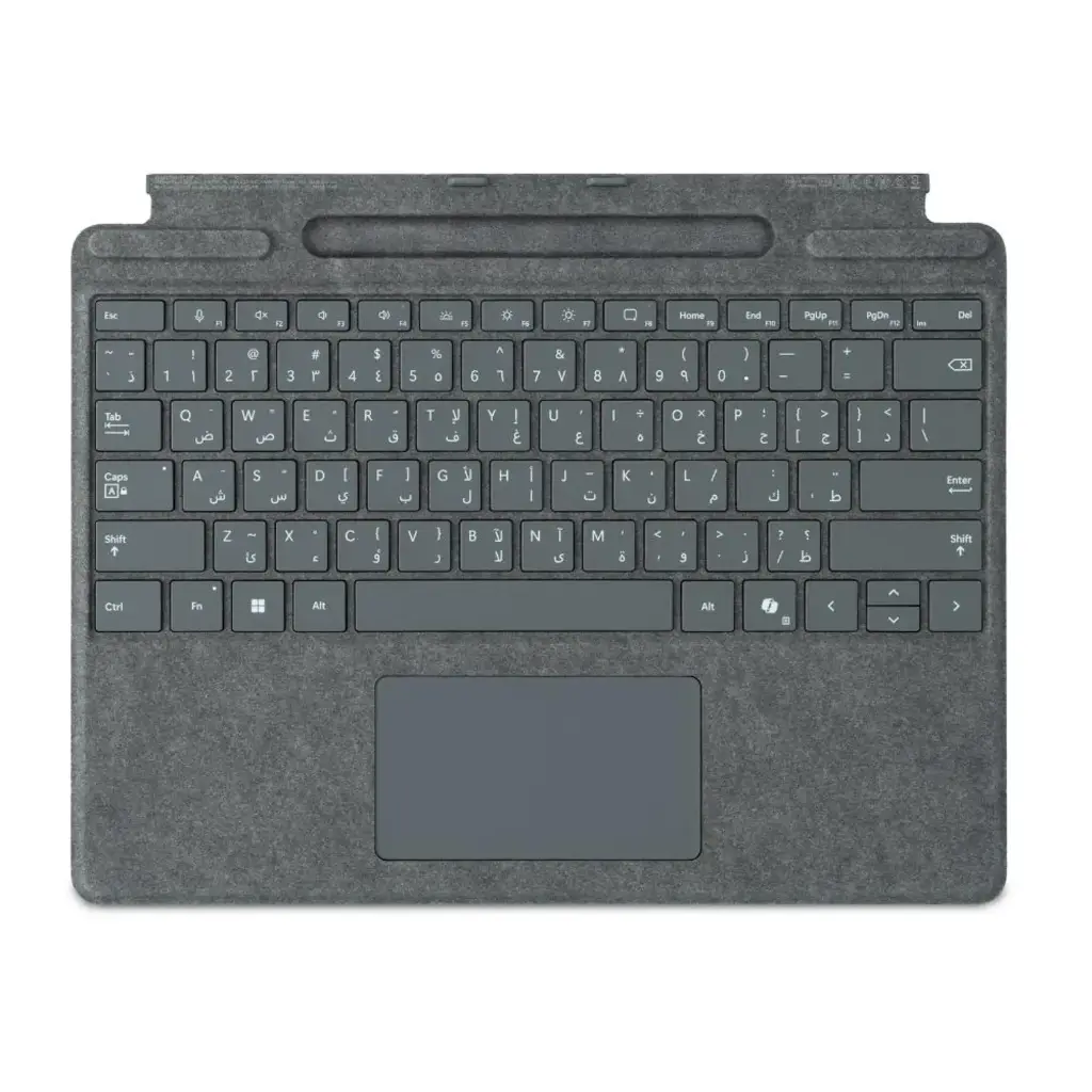 Microsoft Surface Pro keyboard Copilot With Slim Pen Slot Platinum