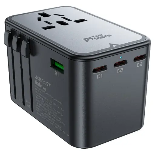[6974316282495] ACEFAST Z1 PWRup 2300w Travel Adapter with PD75w GaN 3xUSB-C, 2xUSB-A Ports