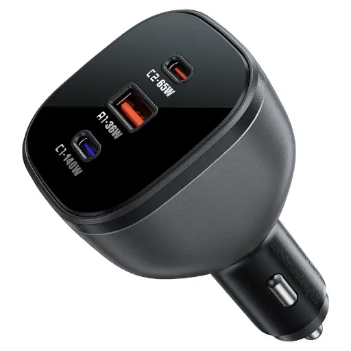 [6974316282938] ACEFAST B14 PWRup 165w 2xUSB-C & USB-A 3-Port Car Charger