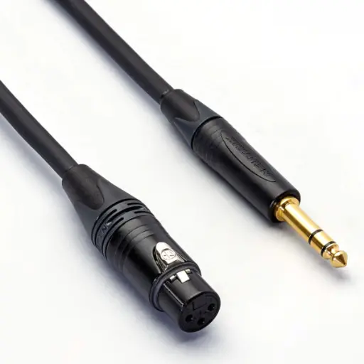 [656272368180] Bespeco XLR Female To JKM TRS 6.3mm Microphone Cable 3M AHSMA300