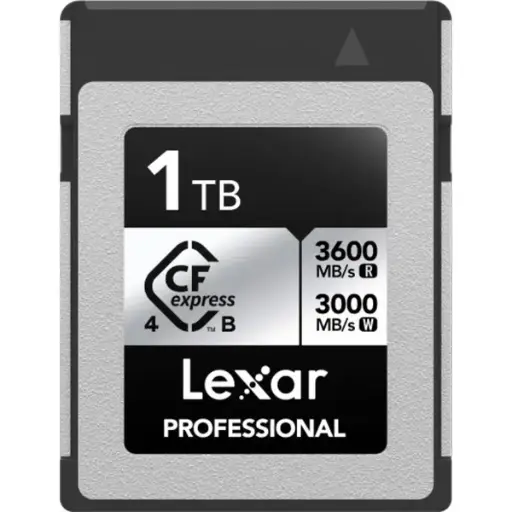 [843367135820] Lexar Professional 1TB CFexpress Type B Card Series, up to 3600MB/s Read 3000MB/s Write Speed LCXEXS4001T-RNENG