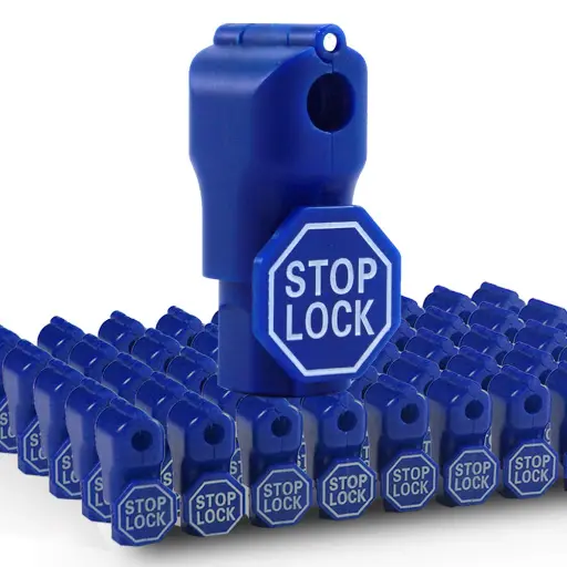 [B0B12779RB] BETERTEK Stop Locks 200 Pack Peg Hook Locks Blue B0B12779RB