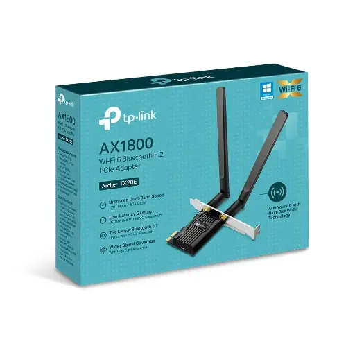 [4897098688809] TP-Link Archer TX20E AX1800 Wi-Fi 6 Bluetooth 5.2 PCIe Adapter 0152502414