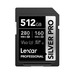 Lexar® Professional SILVER PRO SDXC™ UHS-II Card,up to /s read, /s write, C10 U3 V60 LSDSIPR064G-BNNNG