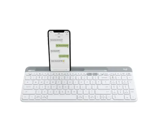 [920-009209] Logitech K580 Slim Multi Device Modern Wireless Keyboard White 920-009209