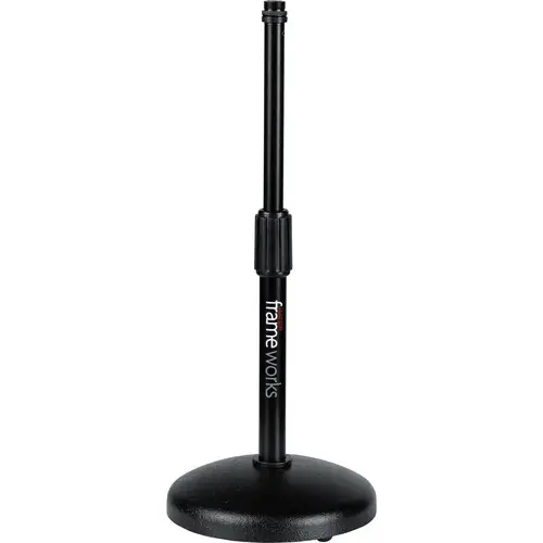 [716408555805] Gator Frameworks Round-Base Desktop Mic Stand GFW-MIC-0501