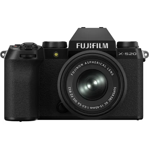 [4547410485981] FUJIFILM X-S20 Mirrorless Camera with XC 15-45mm F3.5-5.6 OIS PZ Lens Kit Black