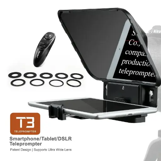 [6970602270764] Desview T3 Teleprompter for Camers, Smartphone, Tablet's upto 11-Inch