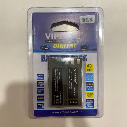 [VPEN-EL3EBAT] Vipesse EN-EL3E 7.2V 15.8Wh 2200mAh Rechargeable Battery for Nikon