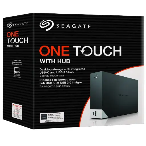 [8719706046084] Seagate One Touch 16TB Versatile External HDD Drive with Integrated USB-C & USB 3.0 Hub STLC16000402