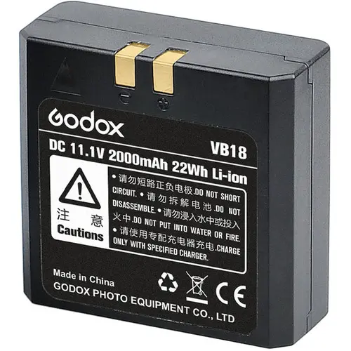 [6952344207437] Godox VB18 2000mAh Li-ion Battery with Case for V860II Flash