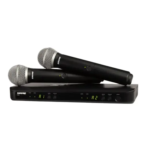 [BLX288UK/PG58-H8E] Shure BLX288UK/PG58-H8E Wireless Dual Vocal System with two PG58 Handheld Transmitters