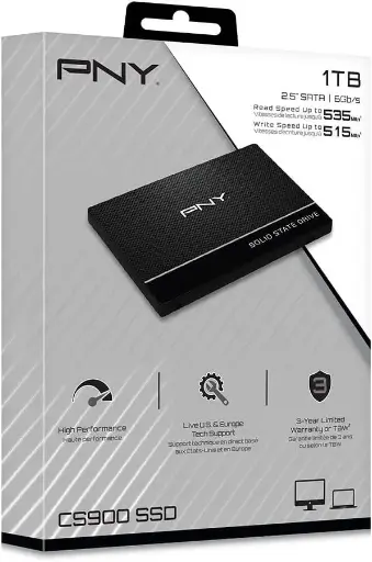 [751492629964] PNY CS900 1TB 2.5-Inch SATA III ND NAND SSD SSD7CS900-1TB-RB