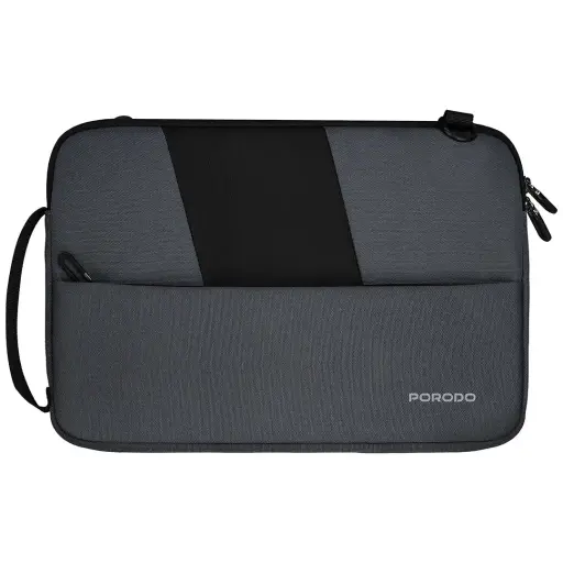 [6284302759376] Porodo Lifestyle Ruvell 14-Inch Laptop Sleeve Grey PDLFSTDL14GY