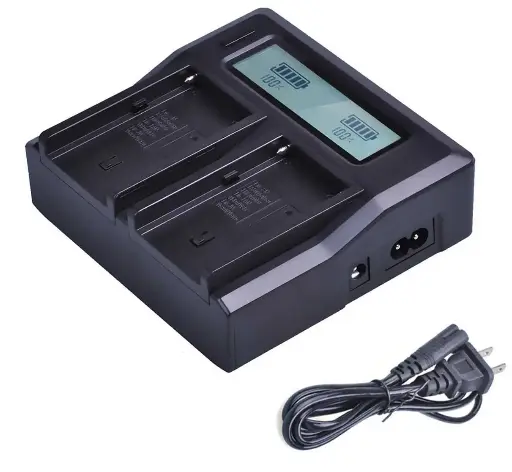 [DC-LCD NP-F] Vipesse DC-LCD NP-F NP-F970 Dual Battery Charger