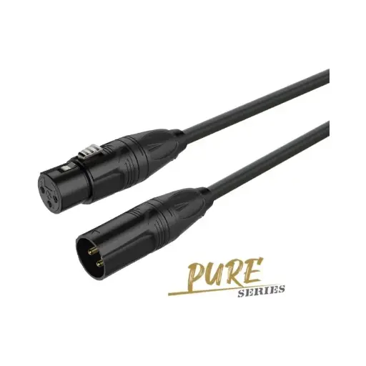 [6975165352674] Roxtone Pure 3P XLR Female To 3P XLR Male 5 Meter 16.4FT Premium Microphone Cable PMXX400L0050