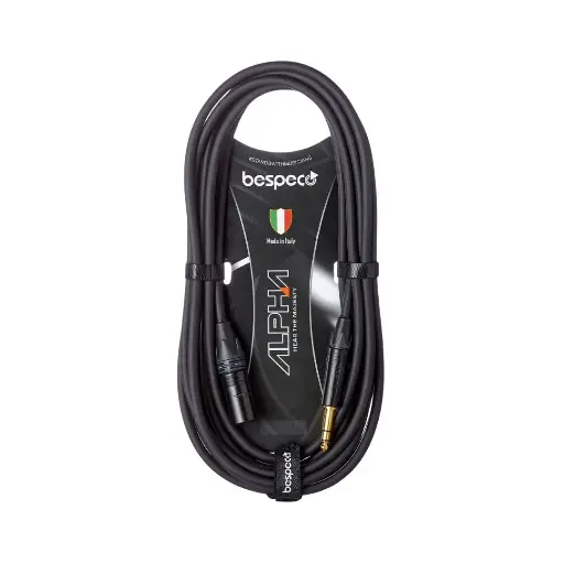 Bespeco AHSMM1500 15M XLRM to JK TRS Active Loudspeaker Cable