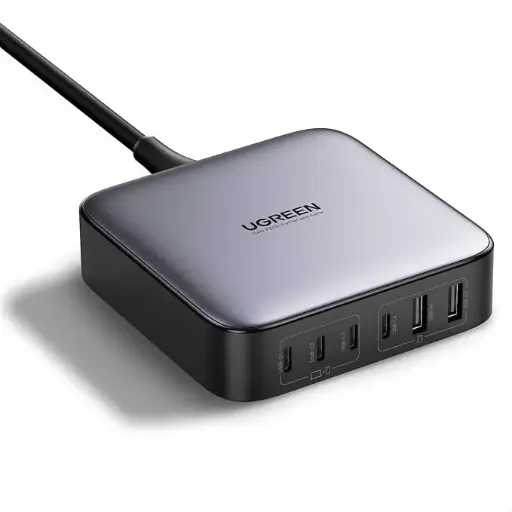 [6941876218400] Ugreen Nexode 200w 6-Ports GaN Desktop Fast Charger 4xUSB-C 2xUSB-A CD271