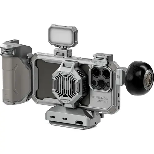 [810153170631] Tilta Khronos Ultimate Kit for iPhone 15 Pro Max (Titanium White) TK-IP15-PMD-TW