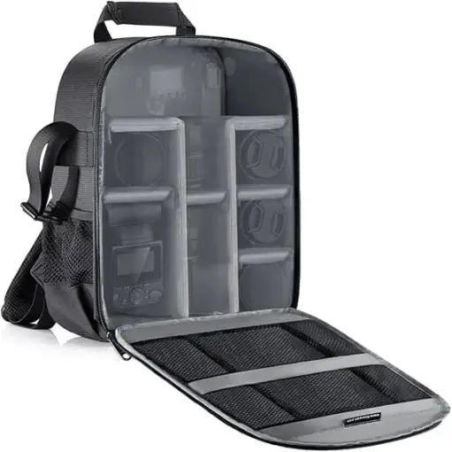 [AWP013714] Neewer Multi-Function Backpack for Cameras and Accessories Gray Interior AWP013714