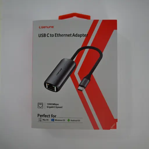 [GN-HC31C] Genuine GN-HC31C USB-C to Ethernet Adapter 1000Mbps Gigabit Speed