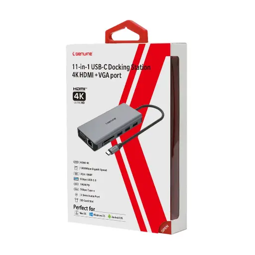 [GN-DC4BA] Genuine GN-DC4BA 11 in 1 Docking Station