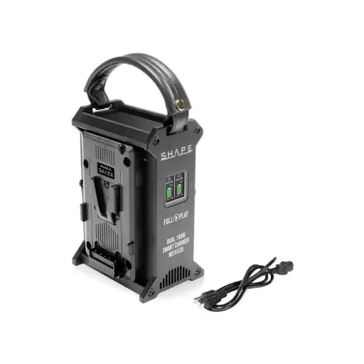 [629266104156] SHAPE FULL PLAY Dual V-Mount 100W Fast Charger with LCD V10PWC