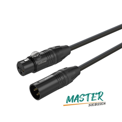 [6975165352711] Roxtone Microphone Cable 10 Meter 3P XLR Female to 3P XLR Male MMXX200L0100
