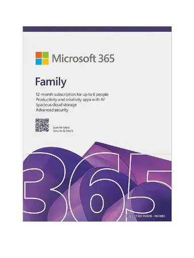 [196388569090] Microsoft Office 365 Family 6 Users 12 Months Subscription Middle East EP2-36879