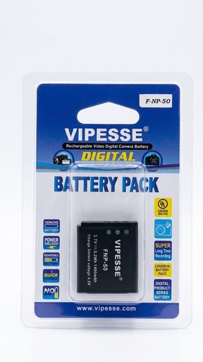 [F-NP-50] Vipesse F-NP-50 3.7V 1400mAh 5.2Wh Battery for FUJIFILM