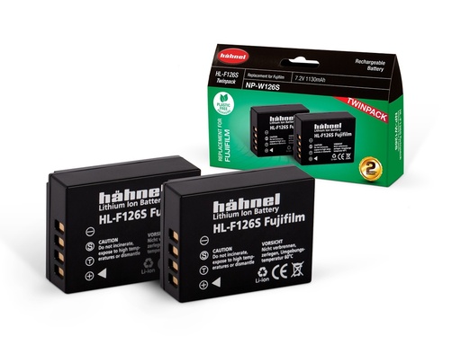 [5099113311603] Hahnel HL-F126S Camera Battery Twin Pack For FUJIFILM (NP-W126S)