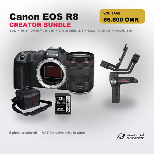 Canon EOS R8 Video Creator Bundle