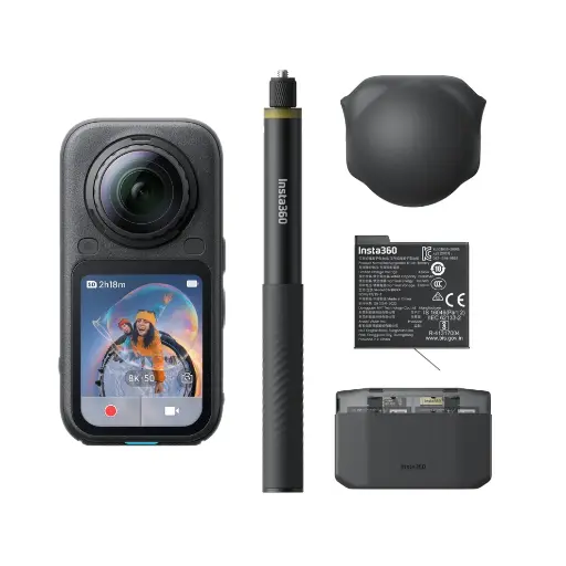 [INST-CINSABXA-X603] Insta360 X6 8K 360 Camera Essentials Bundle Black