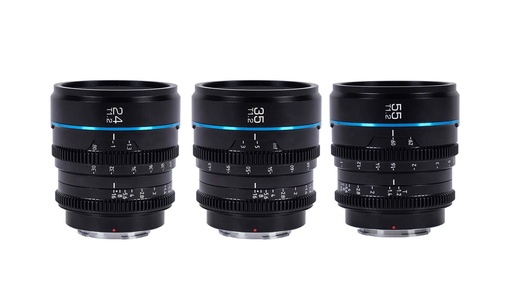 Sirui Night Walker Set (Sony E) 24/35/55mm T1.2 Cine 3-Lens
