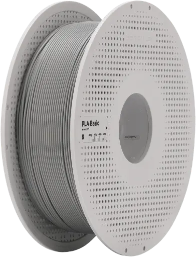 [BAMB-PLA-Basic-Gray-SPL] Bambu Lab 3D Printer Filament PLA Basic-Gray- with Bambu Reusable Spool BAMB-PLA-Basic-Gray-SPL