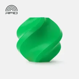 Bambu Lab 3D Printer Filament PLA Basic-Bambu Green- with Bambu Reusable Spool BAMB-PLA-Basic-BambuGreen-SPL
