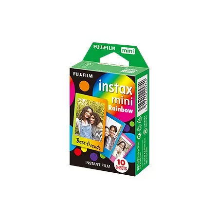 FUJIFILM Instax Mini 10 Sheets Rainbow Instant Film 