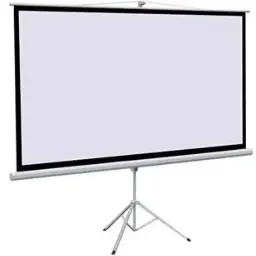 VS-80 Projector Screen 240x240cm with Stable Tripod Stand White 2.4Mtr SG-D7344