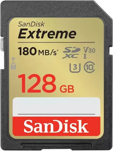 [619659188863] SanDisk Extreme 180Mbps 128GB SDXC UHS-I Card SDSDXVA-128G-GNCIN