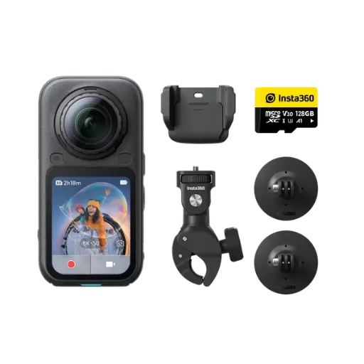 [INST-CINSABXA-X605] Insta360 X6 8K 360 Camera Motorcycle Bundle