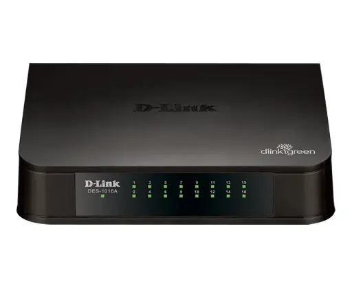 [790069367489] D-Link 16-Port 10/100 Desktop Switch DES-1016A