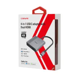 Genuine GN-DC44J 4-in-1 USB-C Hub With Dual HDMI Adapter