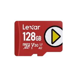 Lexar PLAY 128GB microSDXC UHS-I Card, up to 205MB/s Read, U3 V30 A2 (LMSPLAY128G-BNSNG)