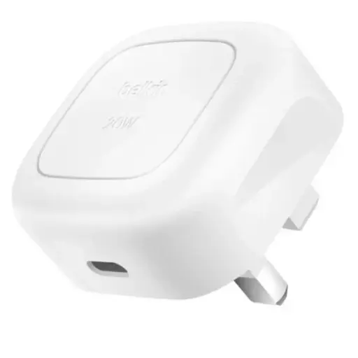 Belkin BoostCharge Compact USB-C Wall Charger 20W with PD 3.1 (WCA009myWH)