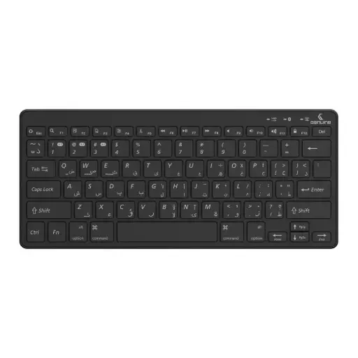 [6970517497997] Genuine GN-K10BT Wireless Bluetooth Keyboard with Arabic & English Keys, Black