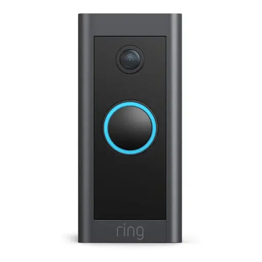 [840080579702] Ring Doorebell Wired Plug-In Video Doorbell B08LR34L9L