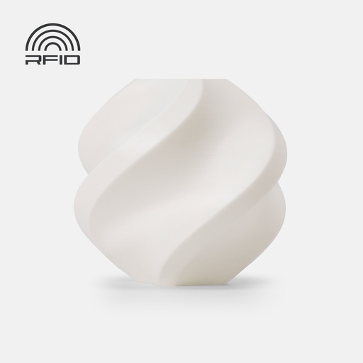[BAMB-TPU-AMS-White-SPL] Bambu Lab TPU for AMS Filament, White (53100), 1 kg with Reusable Spool